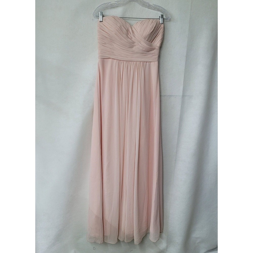 Bill Levkoff Strapless Bridesmaid Dress Formal Gown Party Maxi‎ Dress Size 10